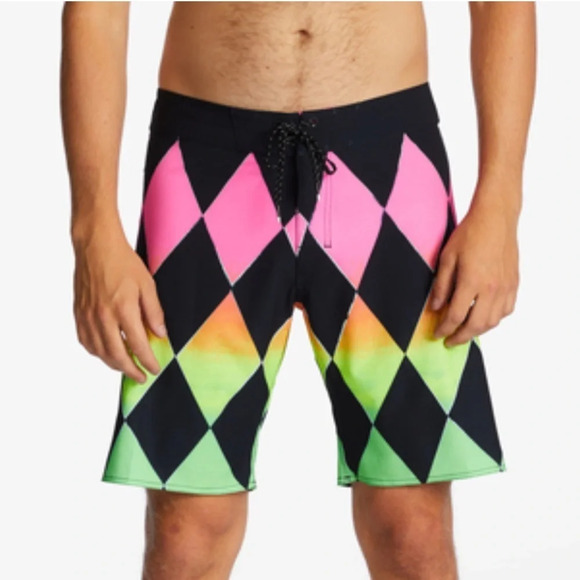 Billabong Sundays Airlite BoardShorts Neon Colors Size 36 NWT - Picture 1 of 11